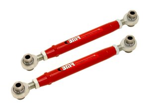 Chevrolet Camaro Toe Rods - Rear - BMR Suspension - Adjustable Rod Ends - Red - `10-`15 Chevrolet Camaro Toe Rods - Rear - BMR Suspension - Adjustable Rod Ends - Red - `10-`15